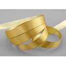 3 m x 15 mm Satinband Zweiseitig SENF Gold glnzende...