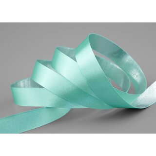 20 m x 15 mm Satinband Zweiseitig MINT Silber glnzende Innenseite Schleifenband aus Satin ohne Draht Geschenkband Dekoband 