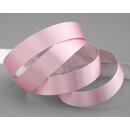 20 m x 15 mm Satinband Zweiseitig ROSA Silber glnzende...