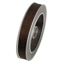 3 m x 10 mm Satinband Schimmer mit Lurex Braun...