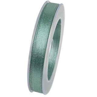 3 m x 10 mm Satinband Schimmer mit Lurex Mint Altgrn Silber doppelseitiges aus Satin ohne Draht weich und glnzend Geschenkband Dekoband Weihnachten