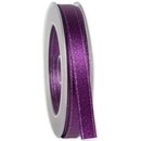 20 m x 10 mm Satinband Schimmer mit Lurex Lila Violett...
