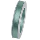 20 m x 10 mm Satinband Schimmer mit Lurex Mint Altgrn...