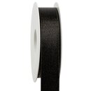3 m x 25 mm Satinband Schimmer mit Lurex Schwarz Gold...