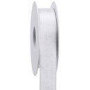 3 m x 25 mm Satinband Schimmer mit Lurex Weiss Silber...