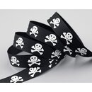 20 m x 15 mm Dekoband Totenkopf Piraten Halloween...