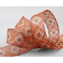 3 m x 40 mm Dekoband George TERRAKOTTA KUPFER Chiffonband...