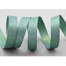 20 m x 15 mm Webband FISCHGRT Gold MINT Dekoband...