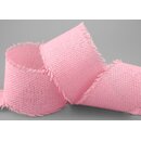 2 m x 55 mm Baumwollband ROSA Hellrosa (21) Natur mit...