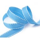 3 m x 15 mm Ripsband STITCHES HELLBLAU Dekoband ohne...