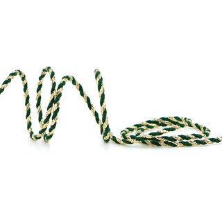 3 m x 3 mm Glitzerkordel zweifarbig GRN GOLD Schnur ohne Draht Lurexkordel Weihnachtskordel Geschenkkordel glnzend zum dekorieren