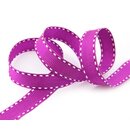 15 m x 15 mm Ripsband STITCHES LILA Dekoband ohne Draht...