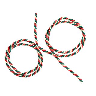 3 m x 3 mm Glitzerkordel zweifarbig ROT GRN GOLD Schnur ohne Draht Lurexkordel Weihnachtskordel Geschenkkordel glnzend zum dekorieren