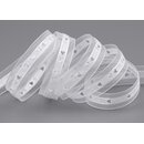 3 m x 15 mm Dekoband HERZEN gestanzt  WEISS Kombination...