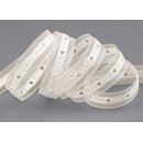 20 m x 15 mm Dekoband HERZEN gestanzt CREME Kombination...