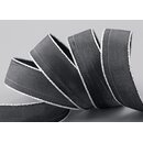 3 m x 25 mm Dekoband FAIRY TALE ANTHRAZIT SILBER...