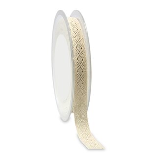 1 m x 15 mm Spitzenband FLORENCE Creme Spitze METERWARE Hkelband 100% Baumwolle Dekoband gehkelt Spitzenborte umweltfreundlich