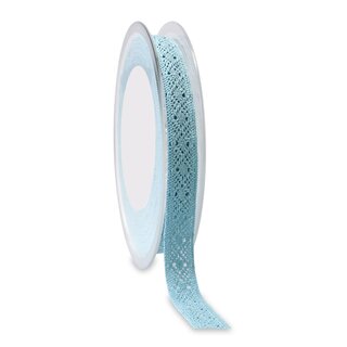 15 m x 15 mm Spitzenband FLORENCE Hellblau Spitze Hkelband 100% Baumwolle Dekoband gehkelt Spitzenborte umweltfreundlich
