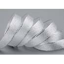 3 m x 15 mm Brokatband AMADEUS SILBER Schleifenband mit...