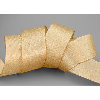 3 m x 40 mm Brokatband AMADEUS GOLD Schleifenband mit Webkanten Metallic Dekoband glnzend Brokat Lurex Hochzeit Weihnachten Lurexband