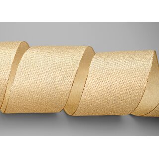 3 m x 60 mm Brokatband AMADEUS GOLD Schleifenband mit Webkanten Metallic Dekoband glnzend Brokat Lurex Hochzeit Weihnachten Lurexband