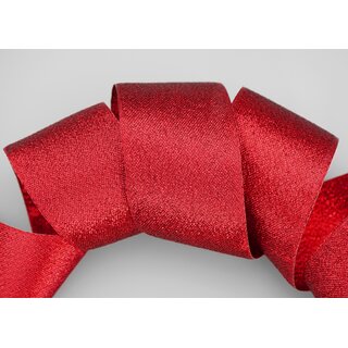 3 m x 60 mm Brokatband AMADEUS ROT Schleifenband mit Webkanten Metallic Dekoband glnzend Brokat Lurex Hochzeit Weihnachten Lurexband