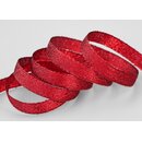 20 m x 10 mm Brokatband AMADEUS ROT Schleifenband mit...
