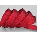 20 m x 15 mm Brokatband AMADEUS ROT Schleifenband mit...