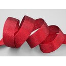 20 m x 25 mm Brokatband AMADEUS ROT Schleifenband mit...