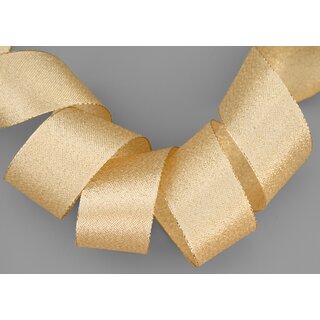 20 m x 40 mm Brokatband AMADEUS GOLD Schleifenband mit Webkanten Metallic Dekoband glnzend Brokat Lurex Hochzeit Weihnachten Lurexband