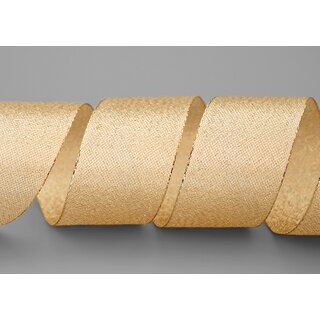 20 m x 40 mm Brokatband AMADEUS GOLD Schleifenband mit Webkanten Metallic Dekoband glnzend Brokat Lurex Hochzeit Weihnachten Lurexband