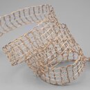 20 m x 25 mm Gitterband Alex TAUPE Beige Hellbraun...