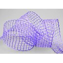 20 m x 40 mm Gitterband Alex FLIEDER Lavendel Dekoband...