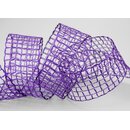 20 m x 40 mm Gitterband Alex LILA Violett Dekoband mit...
