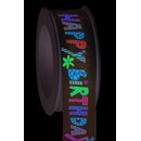 3 m x 40 mm Dekoband HAPPY BIRTHDAY Geburtstag...