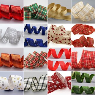 WINTER PAKET 50 St�ck B�NDER a 3 m Weihnachten Advent...