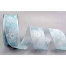 Dekoband  Wonder Snowflakes HELLBLAU / SILBER 20 m x 40...