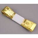 3 m x 25 mm Dekoband GLOSSY GOLD Glanzband metallic...
