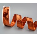 20 m x 25 mm Dekoband GLOSSY KUPFER Glanzband metallic...