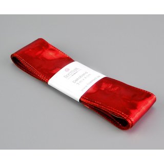 3 m x 40 mm Dekoband GLOSSY ROT Glanzband metallic...