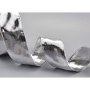 20 m x 40 mm Dekoband GLOSSY SILBER Glanzband metallic...