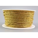 Lurexkordel / Schnur GOLD 50 m x 2 mm (Rolle)