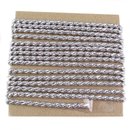 Lurexkordel / Schnur SILBER 3  m x 4 mm