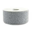 Lurexkordel / Schnur SILBER 25 m x 4 mm (Rolle)