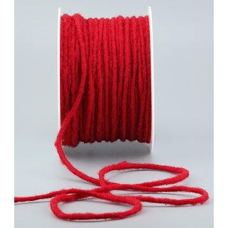 Wollkordel Wolldocht ROT 80 m x 3-4 mm 100 % Wolle...