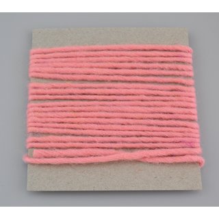 Wollkordel Wolldocht ROSA 3 m x 3-4 mm 100 % Wolle...