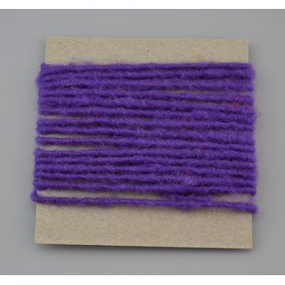 Wollkordel Wolldocht LILA 3 m x 3-4 mm 100 % Wolle...