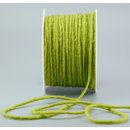 Wollkordel Wolldocht GRN / Apfelgrn 80 m x 3-4 mm 100 %...