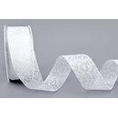 20 m x 40 mm Dekoband Grace WEISS  Geschenkband...