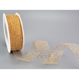 Dekoband ?Magic Lace? GOLD 20 m x 25 mm (Rolle)...